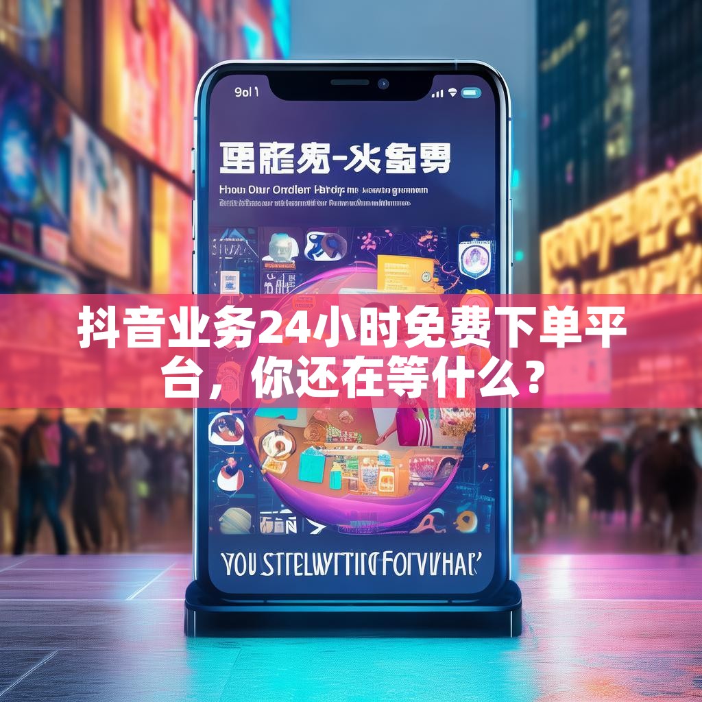 抖音业务24小时免费下单平台，你还在等什么？
