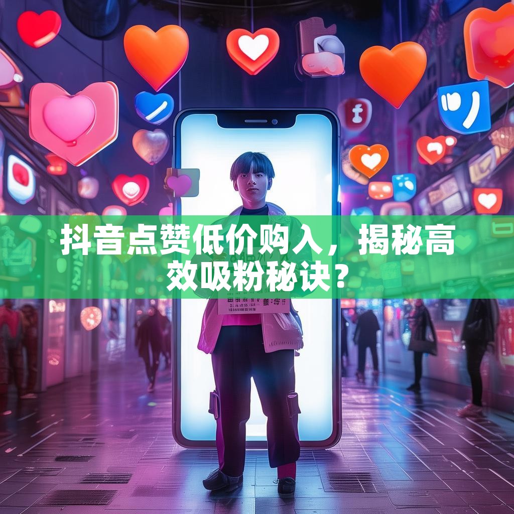 抖音点赞低价购入，揭秘高效吸粉秘诀？