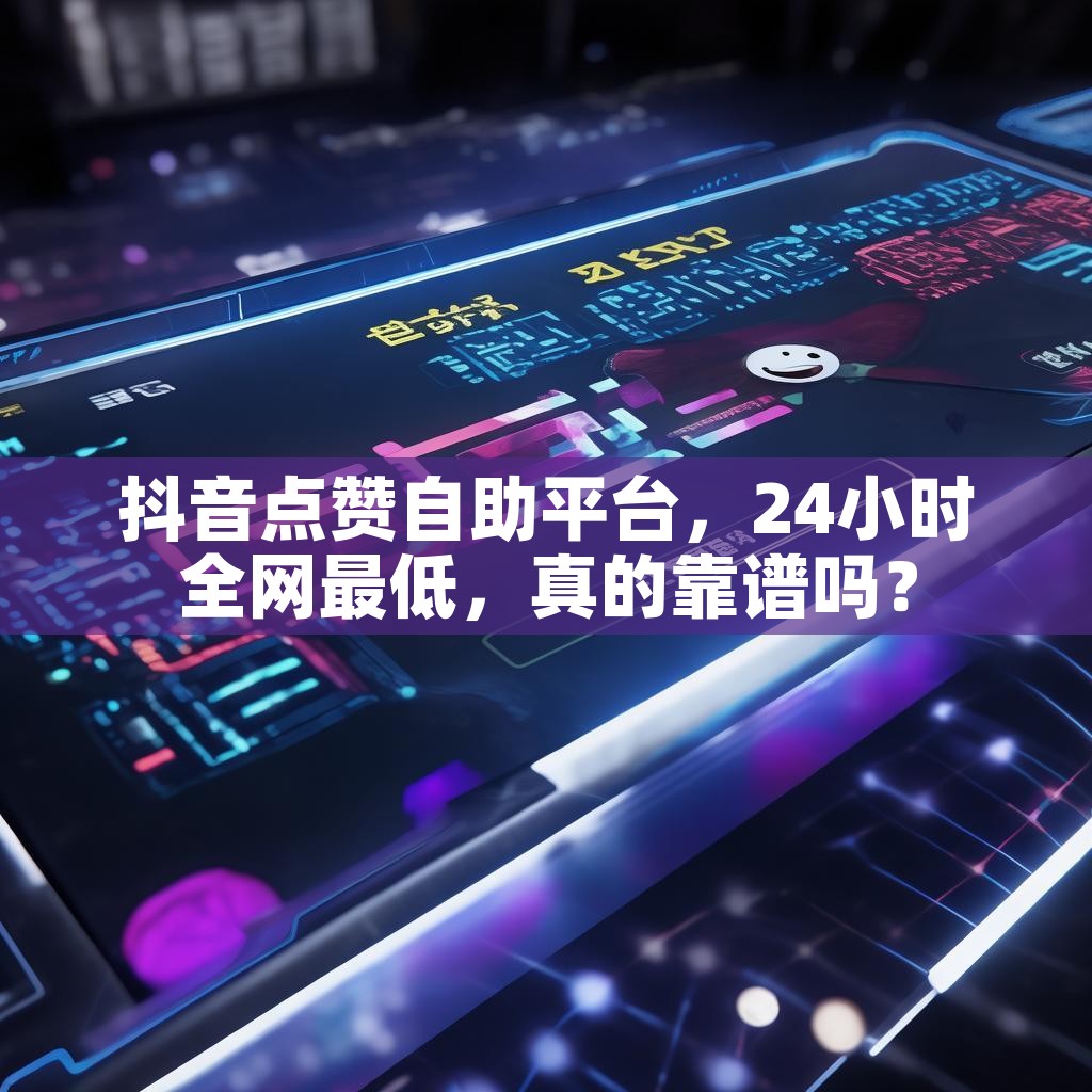 抖音点赞自助平台，24小时全网最低，真的靠谱吗？
