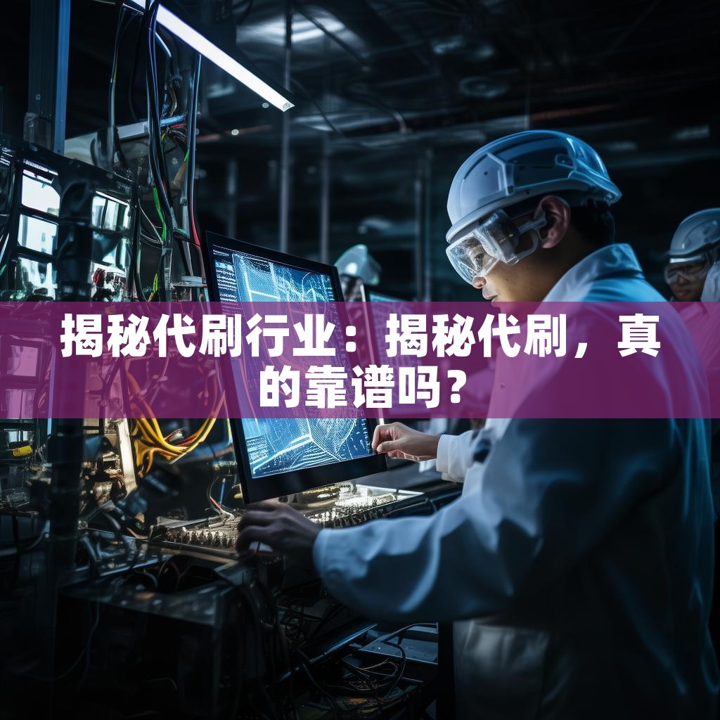 揭秘代刷行业：揭秘代刷，真的靠谱吗？