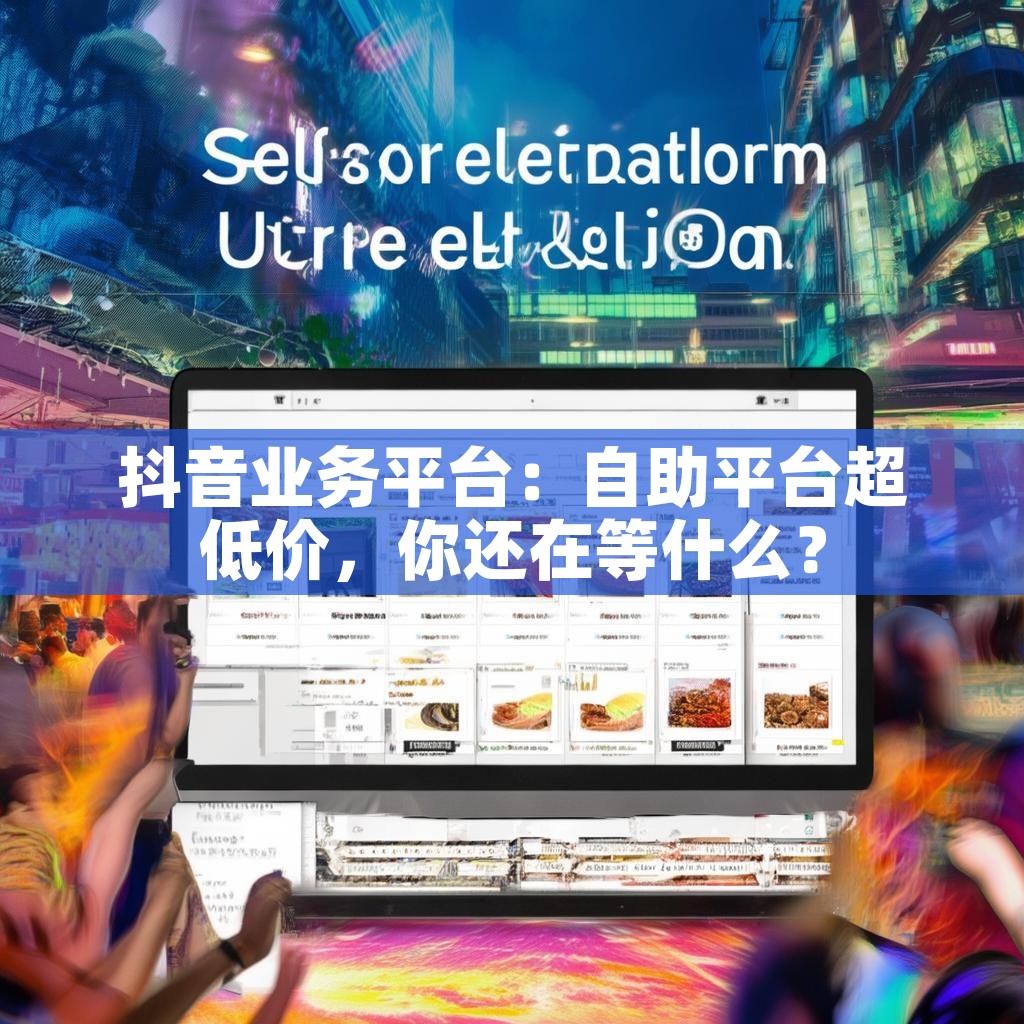 抖音业务平台:自助平台超低价,你还在等什么? 抖音业务平台:自助平台超低价,你还在等什么?