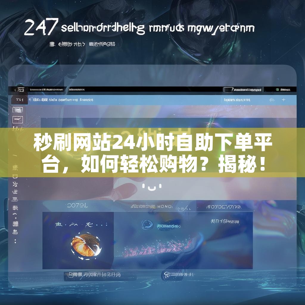 秒刷网站24小时自助下单平台，如何轻松购物？揭秘！