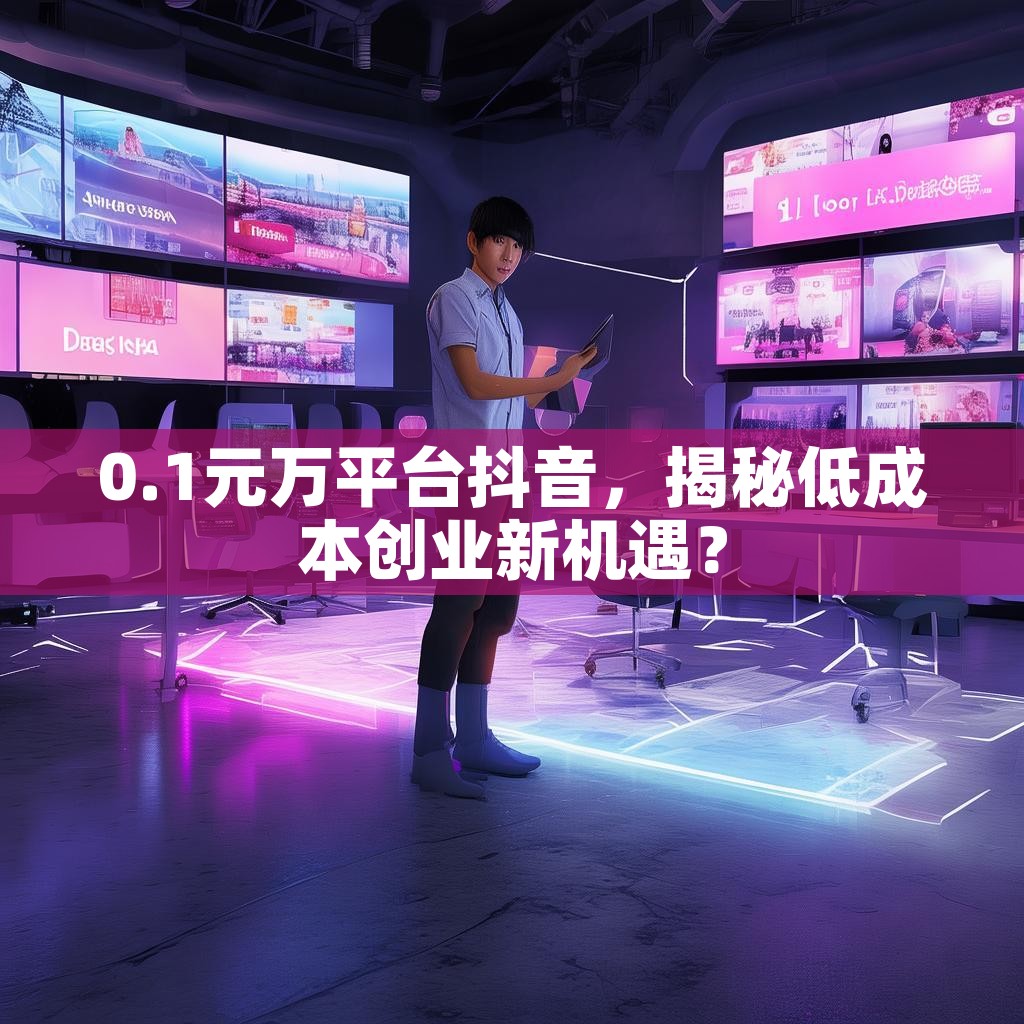 0.1元万平台抖音，揭秘低成本创业新机遇？