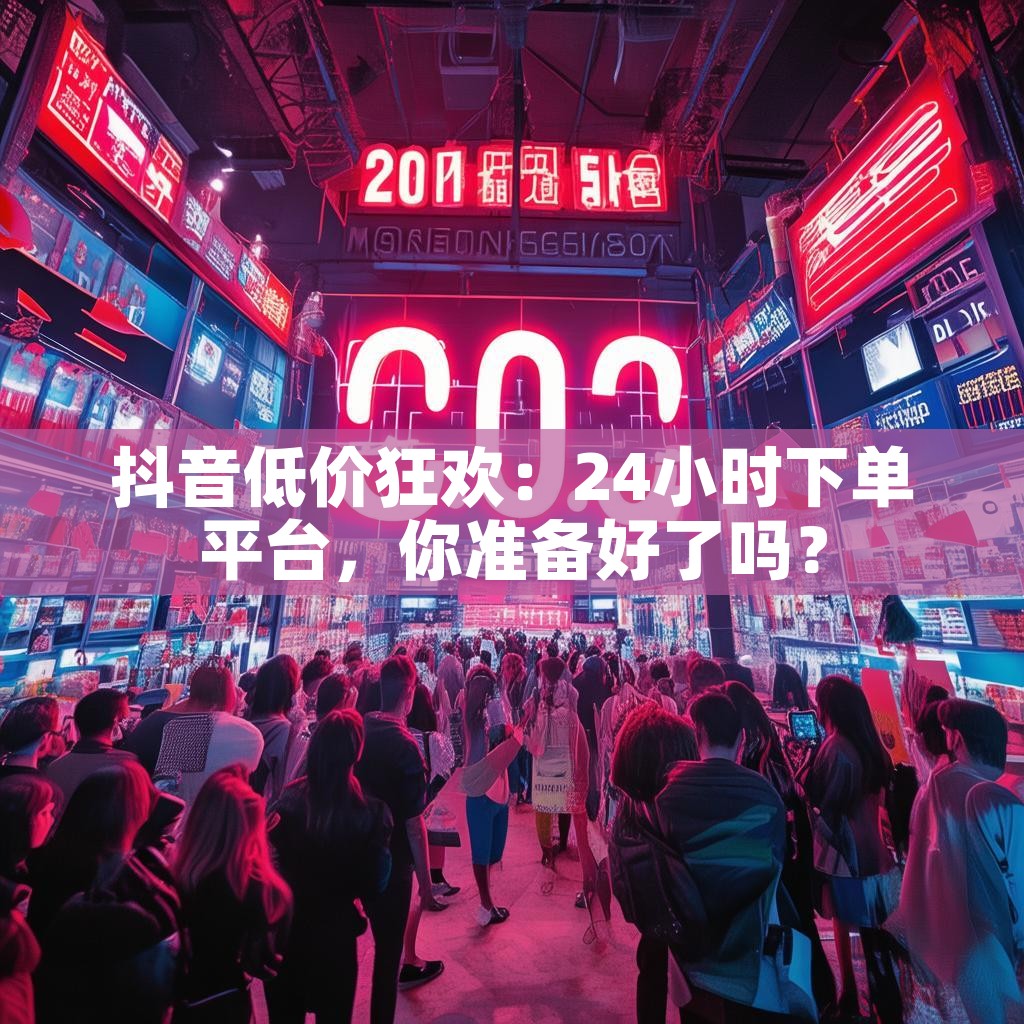 抖音低价狂欢:24小时下单平台,你准备好了吗? 抖音低价狂欢:24小时下单平台,你准备好了吗?