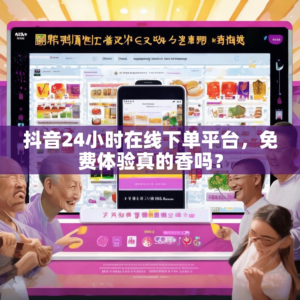 抖音24小时在线下单平台，免费体验真的香吗？