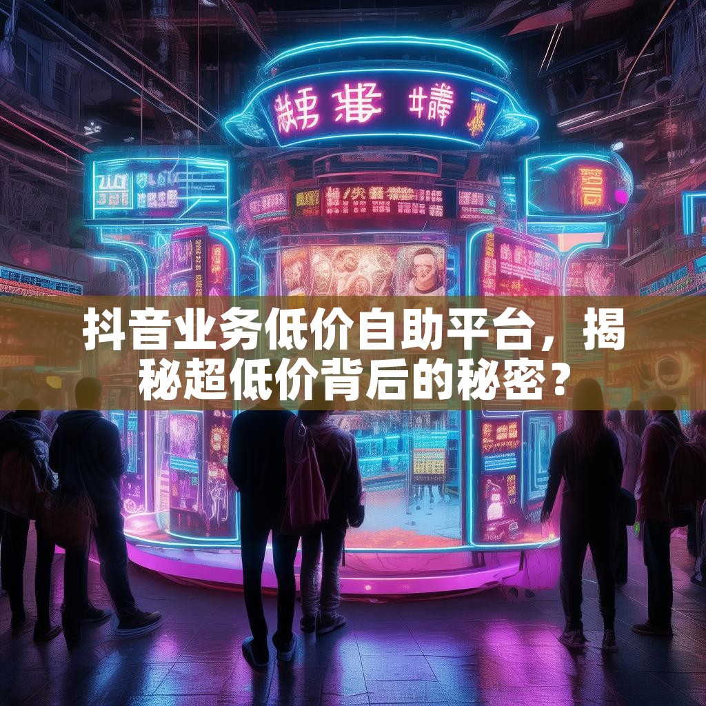 抖音业务低价自助平台，揭秘超低价背后的秘密？