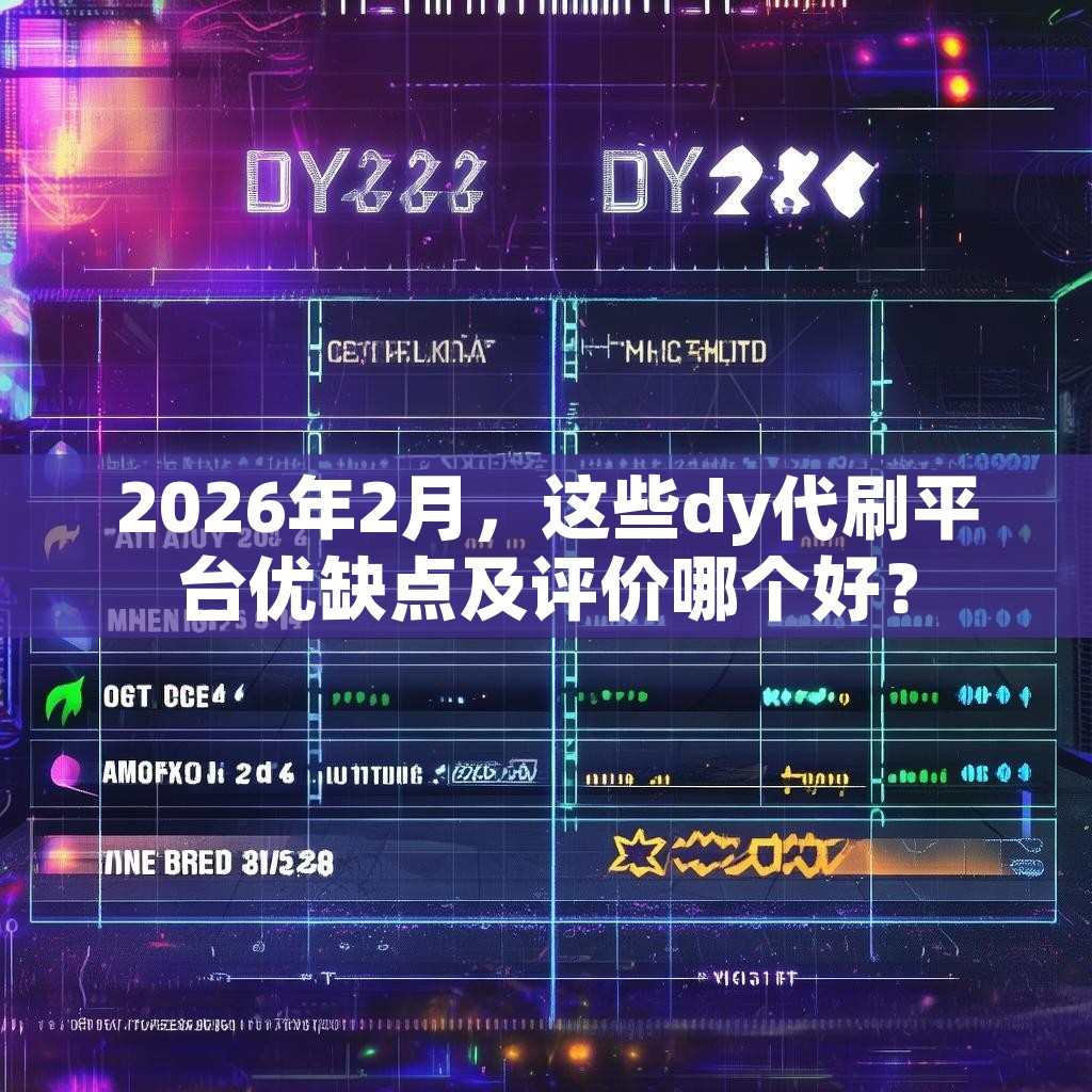 2026年2月，这些dy代刷平台优缺点及评价哪个好？