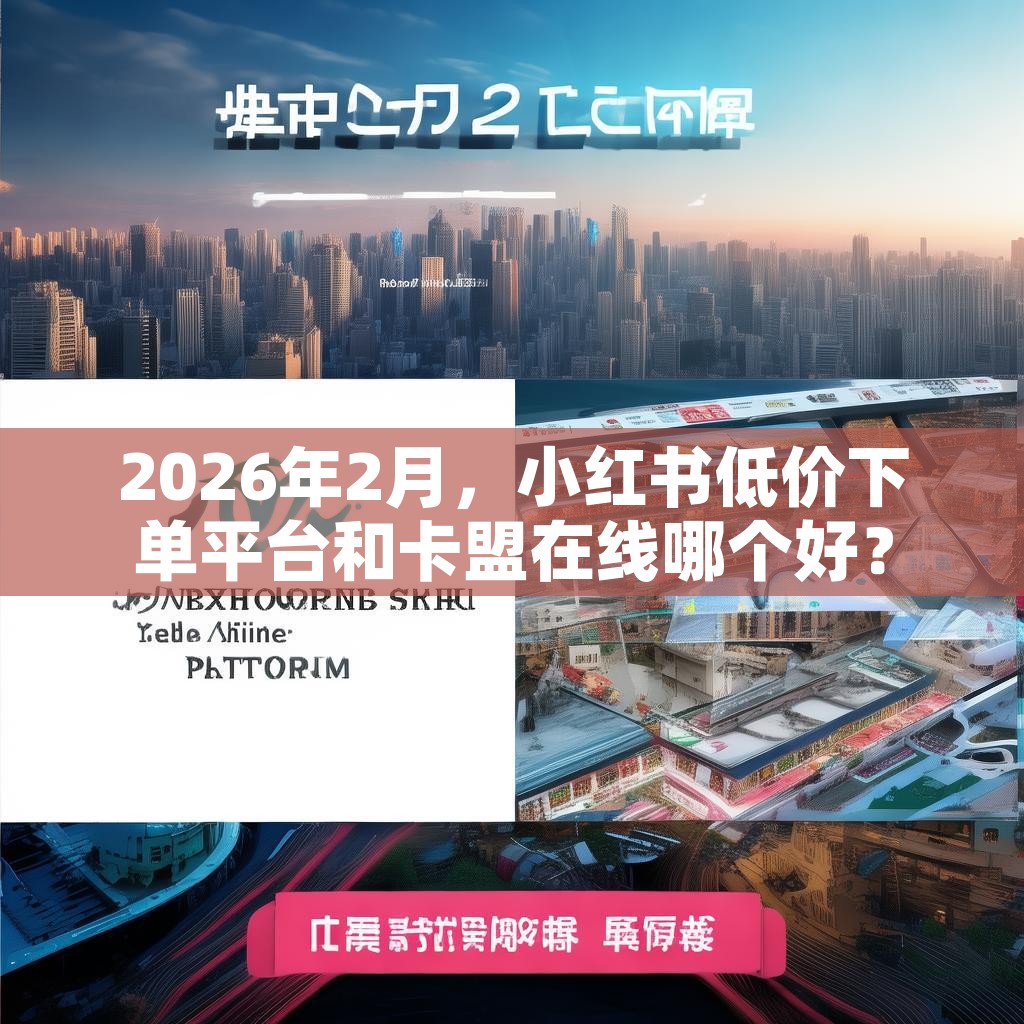 2026年2月，小红书低价下单平台和卡盟在线哪个好？