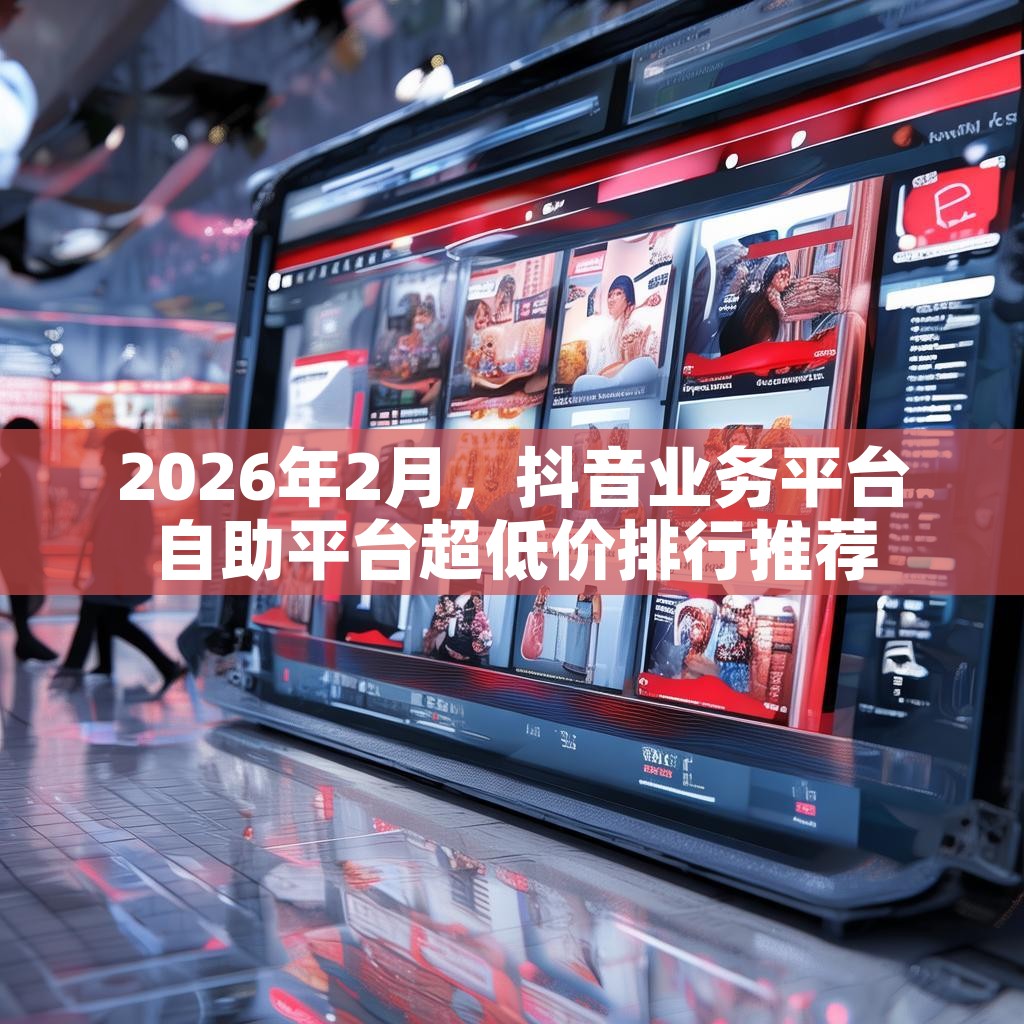 2026年2月，抖音业务平台自助平台超低价排行推荐