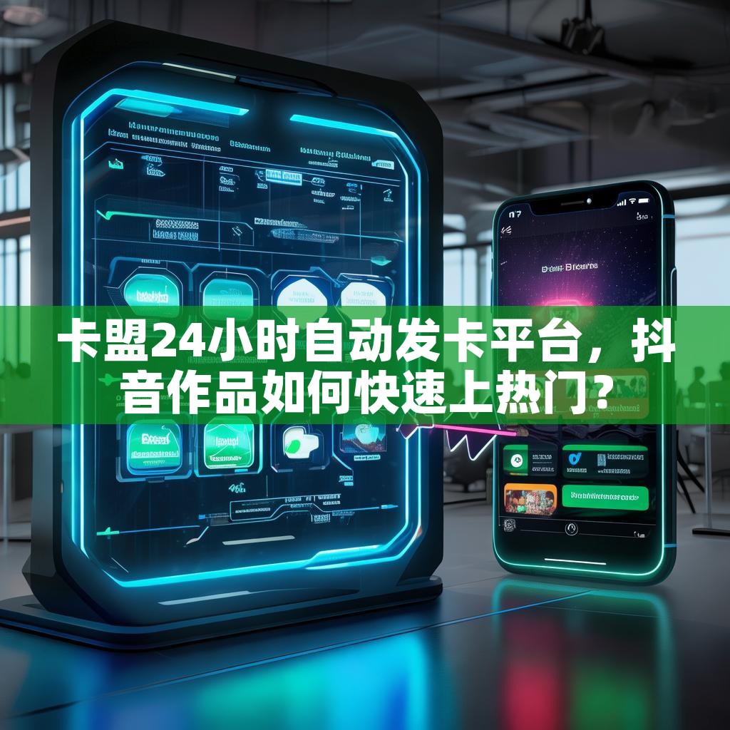 卡盟24小时自动发卡平台，抖音作品如何快速上热门？