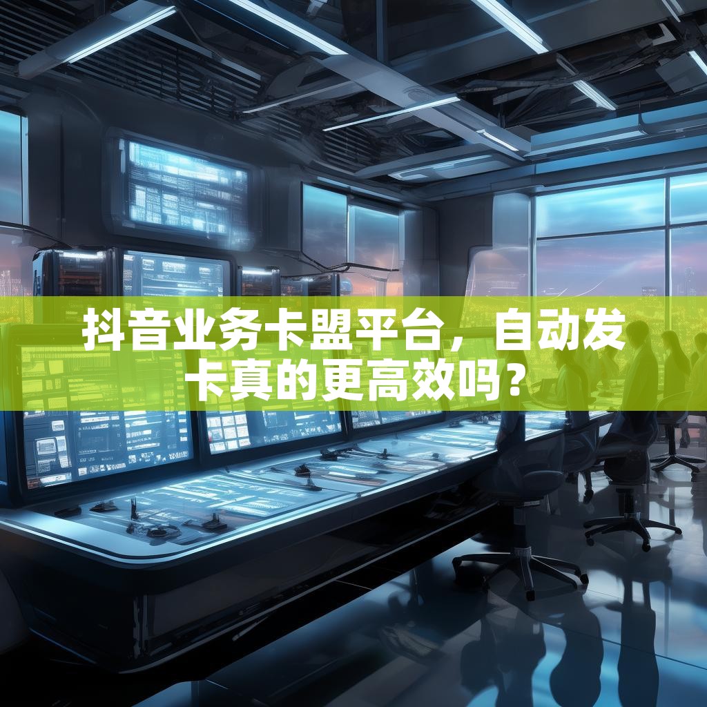 抖音业务卡盟平台,自动发卡真的更高效吗? 抖音业务卡盟平台,自动发卡真的更高效吗?