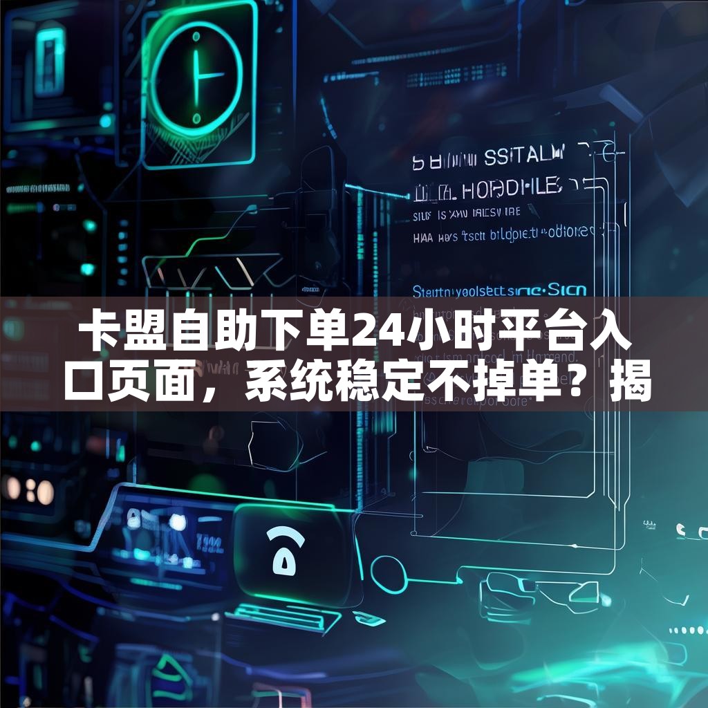 卡盟自助下单24小时平台入口页面,系统稳定不掉单?揭秘! 卡盟自助下单24小时平台入口页面,系统稳定不掉单?揭秘!