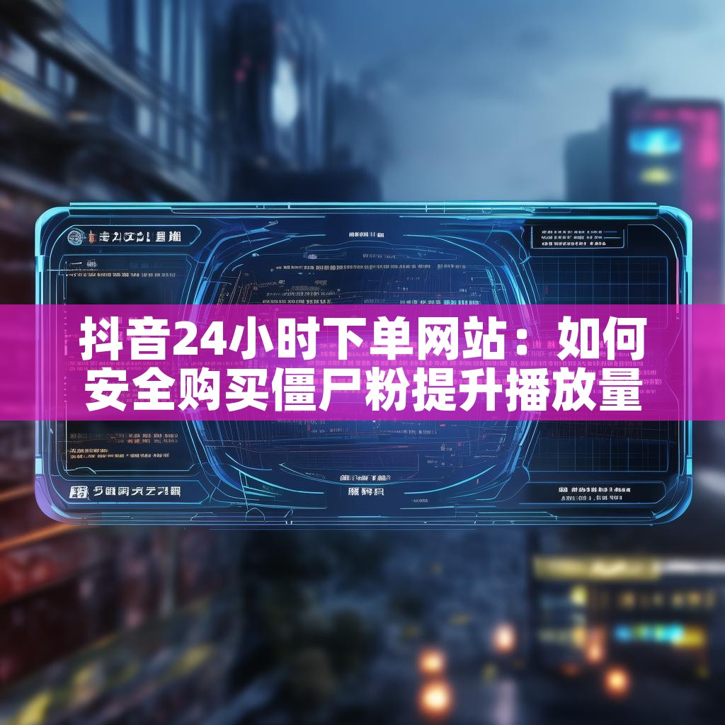 抖音24小时下单网站:如何安全购买僵尸粉提升播放量? 抖音24小时下单网站:如何安全购买僵尸粉提升播放量?