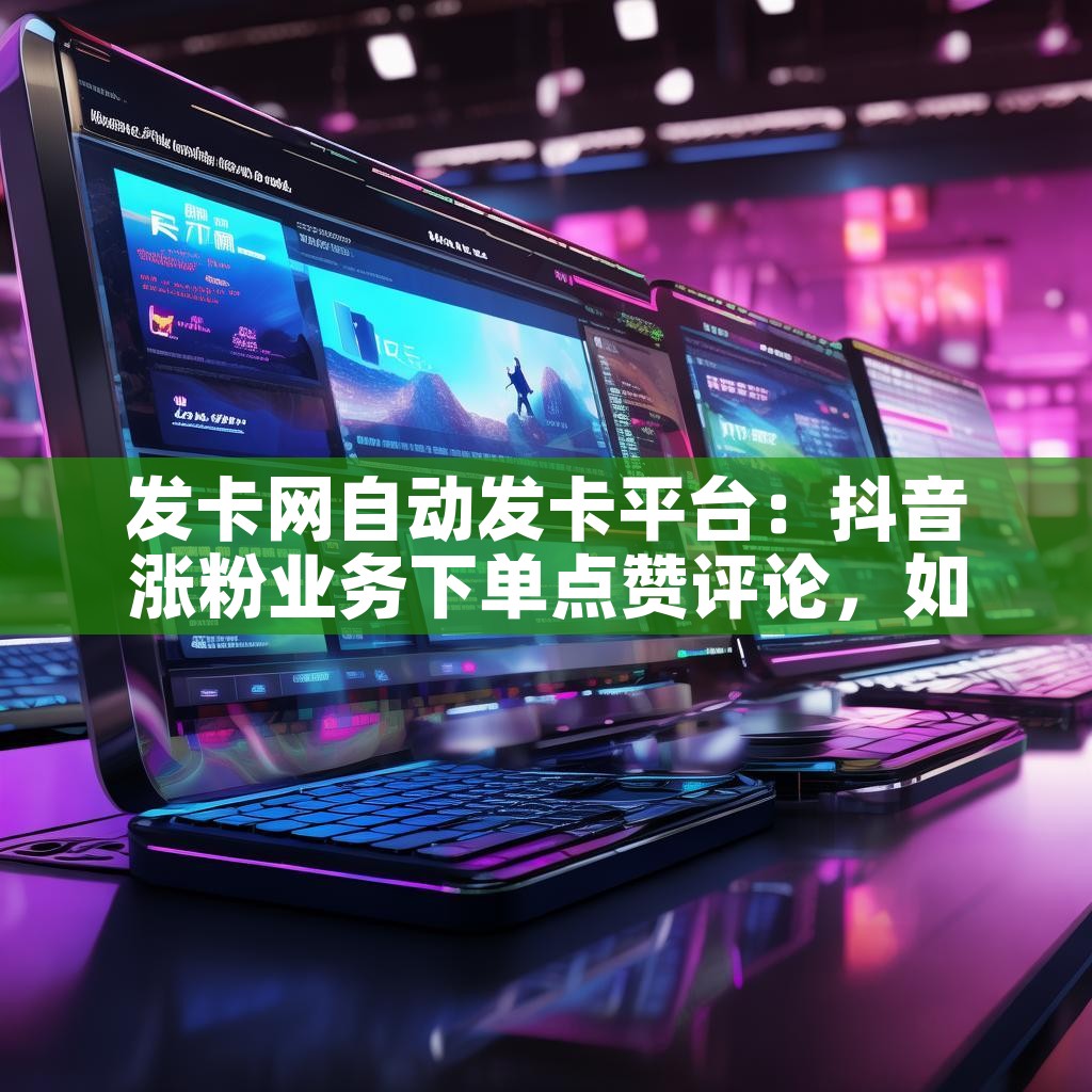 发卡网自动发卡平台：抖音涨粉业务下单点赞评论，如何高效实现？