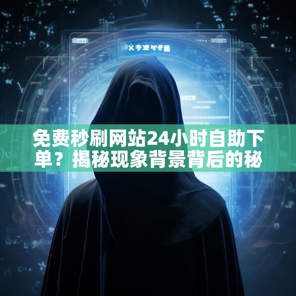 免费秒刷网站24小时自助下单？揭秘现象背景背后的秘密！
